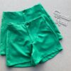 Short Feminino de Alfaiataria Verde com Detalhe - Fernanda Ramos Store