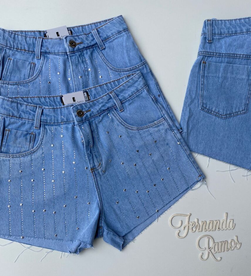 fernandaramosstore com br short jeans feminino com aplicacao