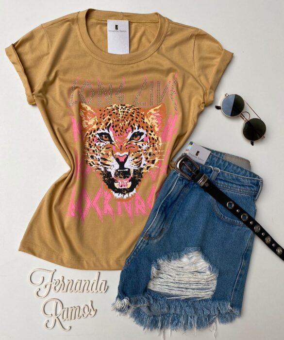 fernandaramosstore com br t shirt feminina manga curta long live caramelo