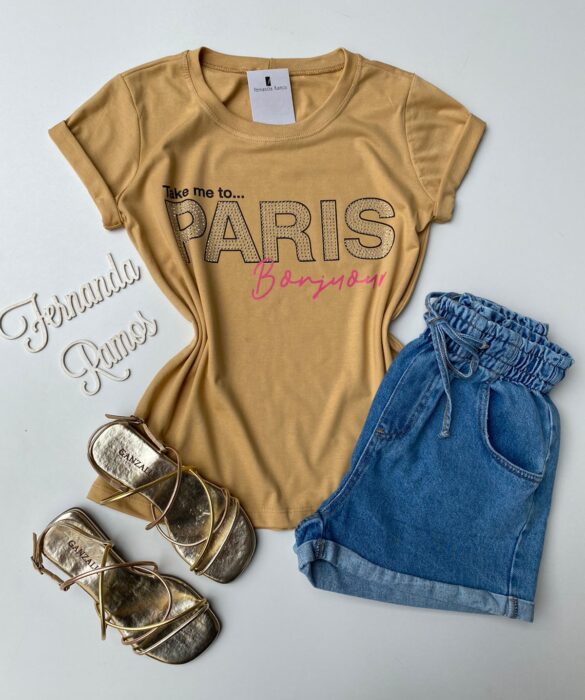 fernandaramosstore com br t shirt feminina manga curta take me to paris bege