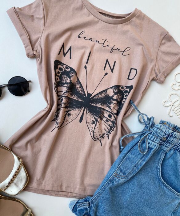 fernandaramosstore com br t shirt manga curta beatiful mind borboleta bege