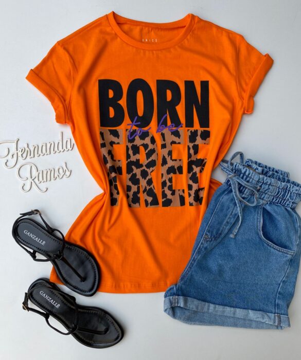 fernandaramosstore com br t shirt manga curta born to be free coral