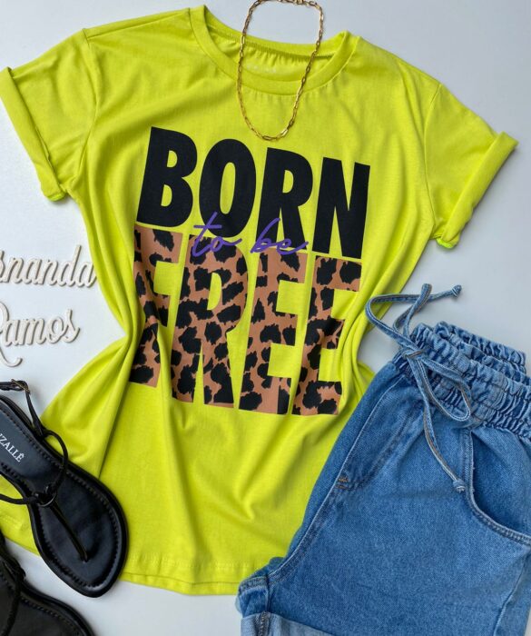 fernandaramosstore com br t shirt manga curta born to be free verde lima 1