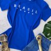 fernandaramosstore com br t shirt manga curta com estampa em branco fundo azul