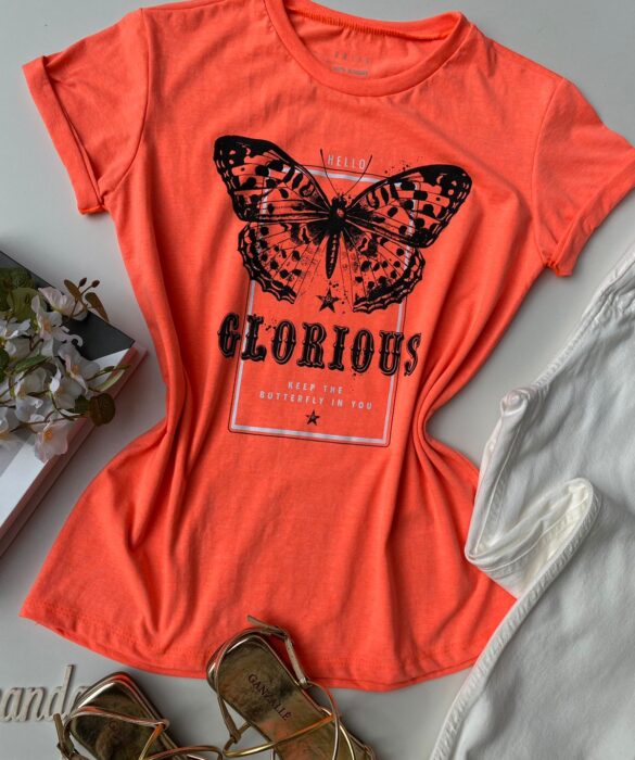 fernandaramosstore com br t shirt manga curta hello glorious laranja fluor 1