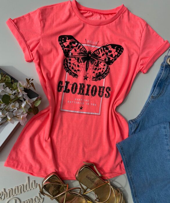 fernandaramosstore com br t shirt manga curta hello glorious pink fluor 1