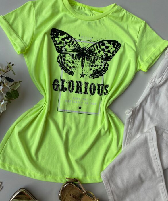 fernandaramosstore com br t shirt manga curta hello glorious verde fluor 1