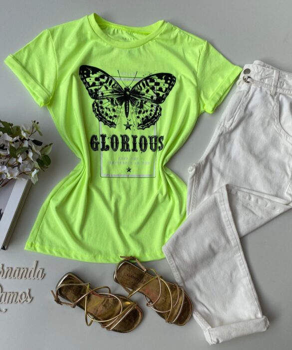 fernandaramosstore com br t shirt manga curta hello glorious verde fluor