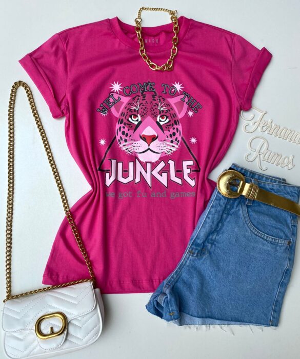 fernandaramosstore com br t shirt manga curta wel come to the jungle pink