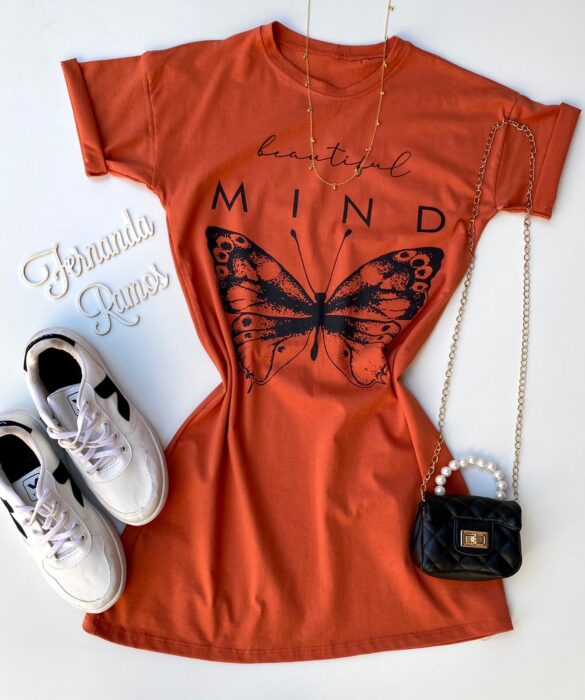 fernandaramosstore com br vestido camisetao beautiful mind borboleta terra cota