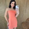 fernandaramosstore com br vestido curto sem bojo alca com aplicacao laranja 4