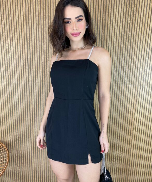 fernandaramosstore com br vestido curto sem bojo alca com aplicacao preto 2