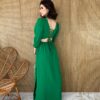 fernandaramosstore com br vestido longo com bojo argola manga 34 verde 1