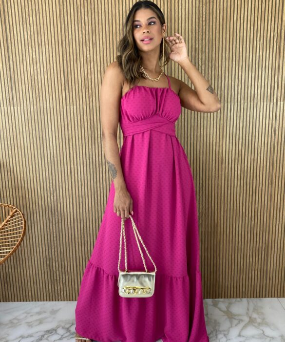 fernandaramosstore com br vestido longo com bojo de alcinha pink com relevo 1