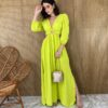 fernandaramosstore com br vestido longo com bojo detalhe de argola manga 34 verde lima 5