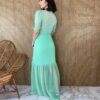 fernandaramosstore com br vestido longo com bojo manga 34 decote v tule verde 1