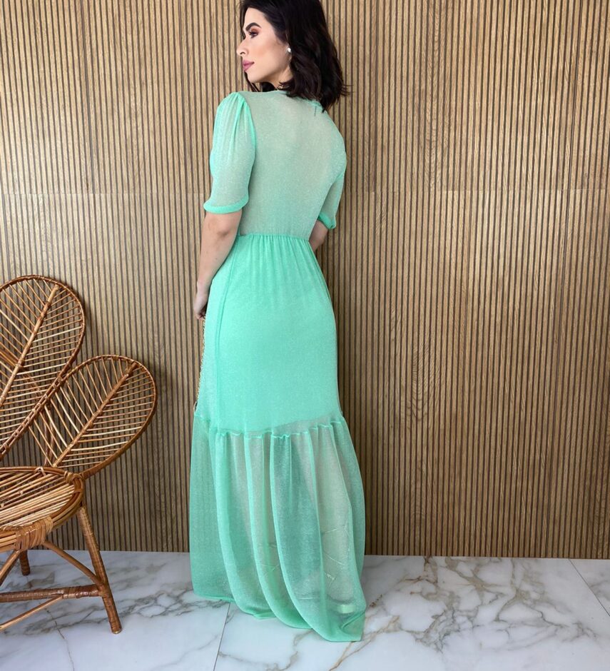fernandaramosstore com br vestido longo com bojo manga 34 decote v tule verde 1