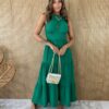 fernandaramosstore com br vestido longo com bojo viscolinho com amarracao e decote coral copia