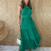 fernandaramosstore com br vestido longo com bojo viscolinho com amarracao e decote verde