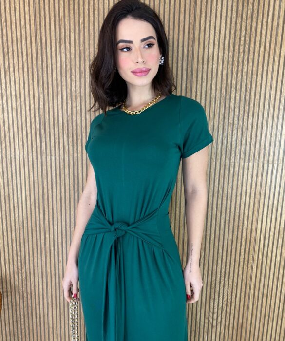 fernandaramosstore com br vestido longo de malha abertura laterais com amarracao verde