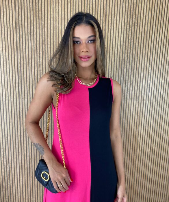 fernandaramosstore com br vestido longo de malha alca grossa pink e preto 1