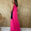 fernandaramosstore com br vestido longo de malha alca grossa pink e preto