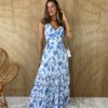 fernandaramosstore com br vestido longo sem bojo alcinha floral azul fundo branco