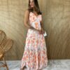 fernandaramosstore com br vestido longo sem bojo alcinha floral laranja fundo branco