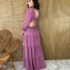 fernandaramosstore com br vestido longo sem bojo com abertura manga longa lilas