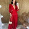 fernandaramosstore com br vestido longo sem bojo com abertura manga longa vermelho 1