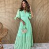 fernandaramosstore com br vestido longo sem bojo manga 34 decote v verde lima 1