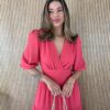 fernandaramosstore com br vestido longo sem bojo manga 34 decote v vermelho 1