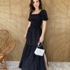 fernandaramosstore com br vestido longo sem bojo poa preto com lastex e fenda