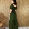 fernandaramosstore com br vestido longo sem bojo poa verde com lastex e fenda