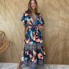 fernandaramosstore com br vestido midi com lastex e amarracao sem bojo estampa tucanos azul 1