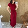 fernandaramosstore com br vestido midi de malha manga curta com amarracao vermelho 3