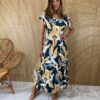 fernandaramosstore com br vestido midi de malha sem bojo manga curta estampa folhas preto 1