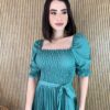 fernandaramosstore com br vestido midi plissado sem bojo com lastex verde oliva 1