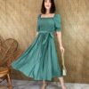 fernandaramosstore com br vestido midi plissado sem bojo com lastex verde oliva 3