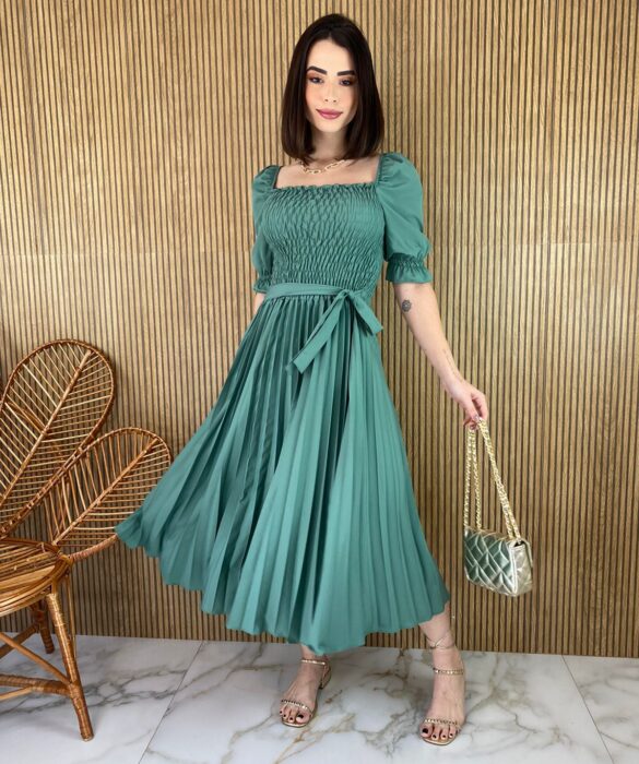 fernandaramosstore com br vestido midi plissado sem bojo com lastex verde oliva 4