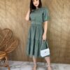 fernandaramosstore com br vestido midi sem bojo com cinto poa verde oliva 1