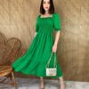 fernandaramosstore com br vestido midi sem bojo com pipoquinha verde 3