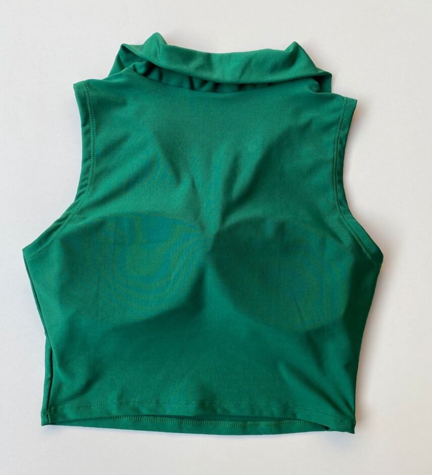 Cropped Feminino com Gola Verde - Fernanda Ramos Store