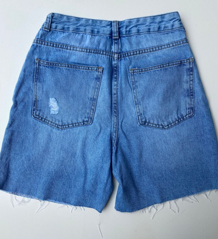 Bermuda Jeans Feminino Básica Barra a Fio - Fernanda Ramos Store