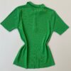 Blusa Feminina Manga Curta Polo com Botões Verde - Fernanda Ramos Store