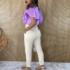 fernandaramosstore com br blusa manga curta feminina com botoes e laise lilas 2