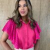 fernandaramosstore com br blusa manga curta feminina com botoes e laise pink 2