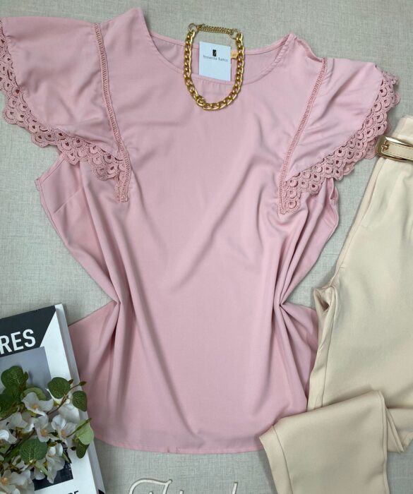 fernandaramosstore com br blusa manga curta feminina plus com detalhes rosa 1