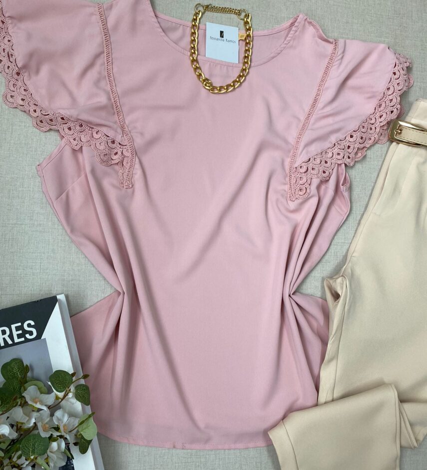 fernandaramosstore com br blusa manga curta feminina plus com detalhes rosa 1
