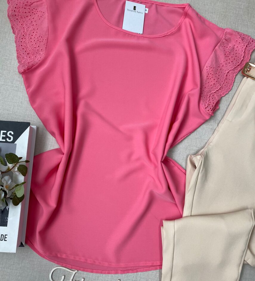 fernandaramosstore com br blusa manga curta feminina plus detalhe em laise rosa 1